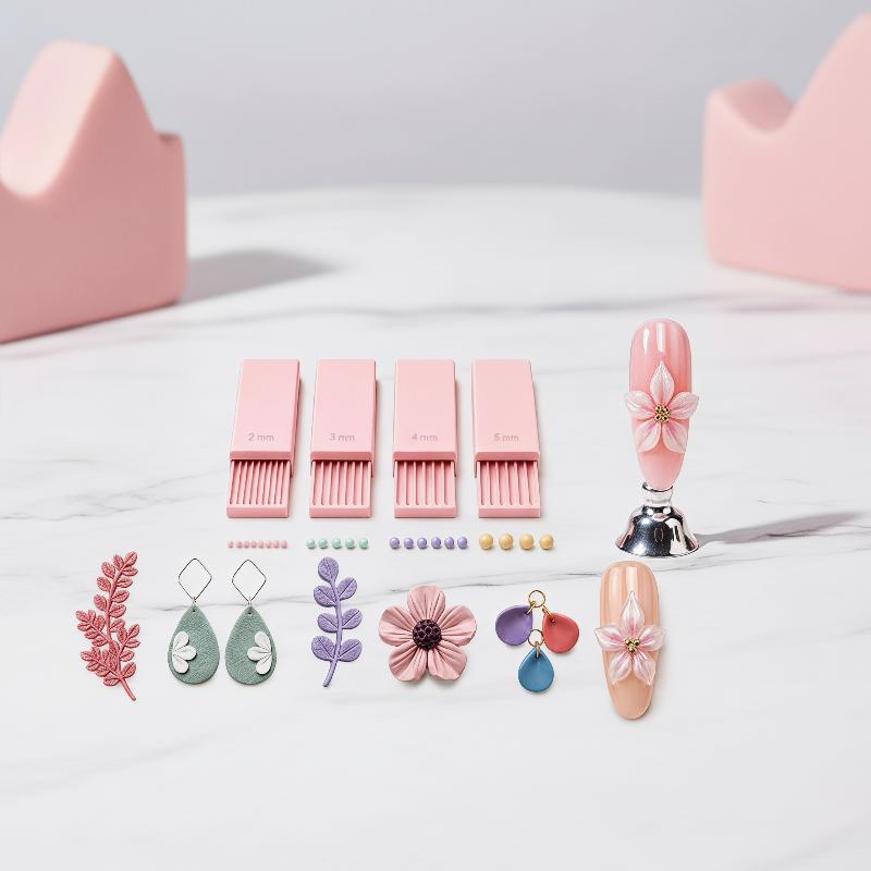 Nail Art Jelly - Set di 4 Rulli per Perline