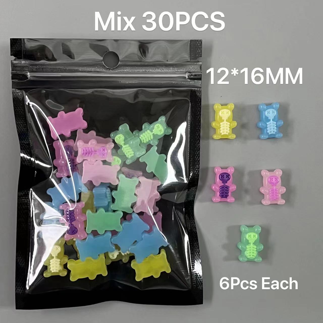 Nail Art Xxl - 30 Pz Mix Cartoon Orso Coniglietto