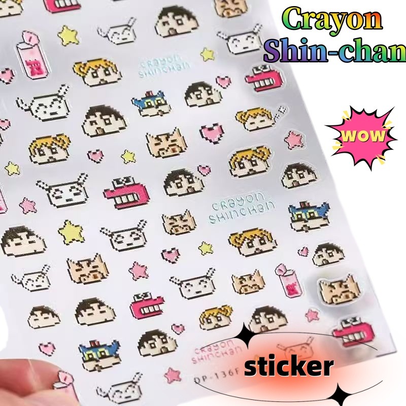 Nail Art Nail Art - Quaderno Creativo Crayon Shin-chan con Adesivi