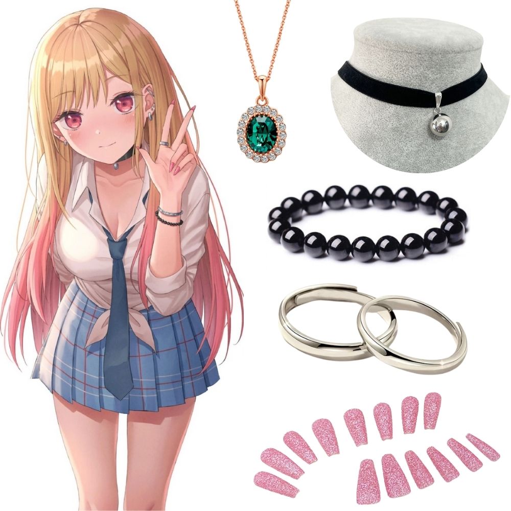 Nail Art Nail Art - Orecchini e collana Kitagawa Marin, accessori