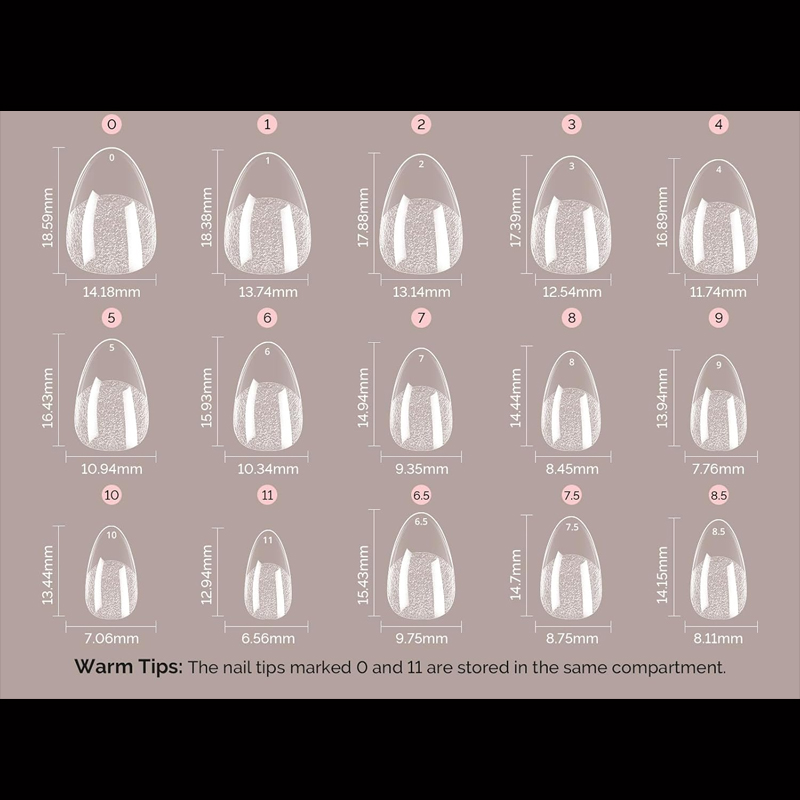 Punte per unghie a forma di ma - Nail Art Xl recensione e prezzo