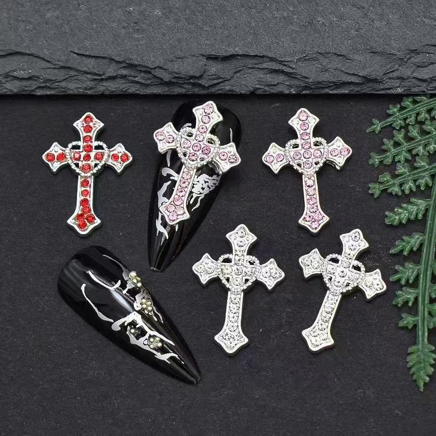 5 pezzi XXL croce d'argento lu - Nail Art Xxl recensione e prezzo