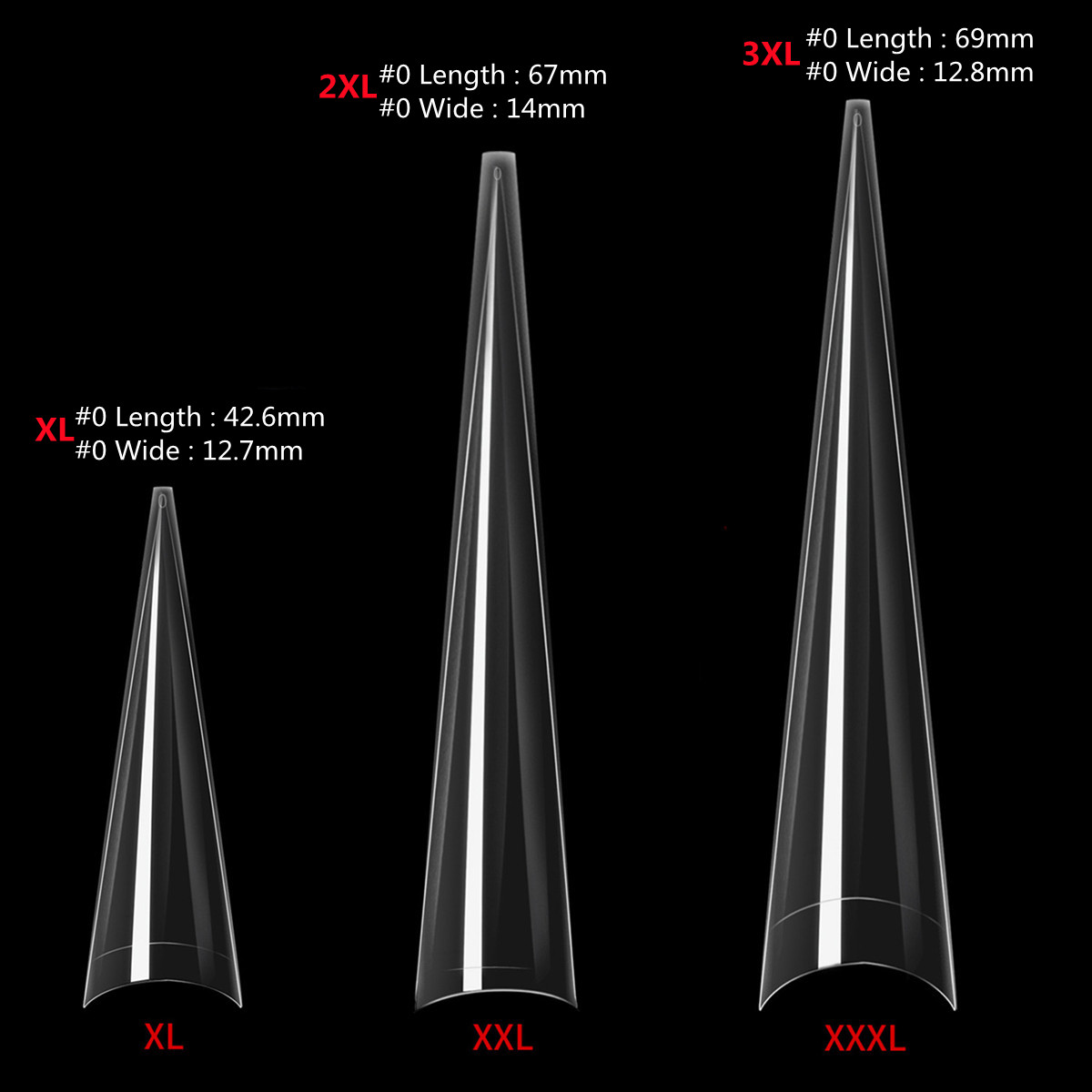 XXL Stiletto unghie finte-mezz - Nail Art Xxl recensione e prezzo