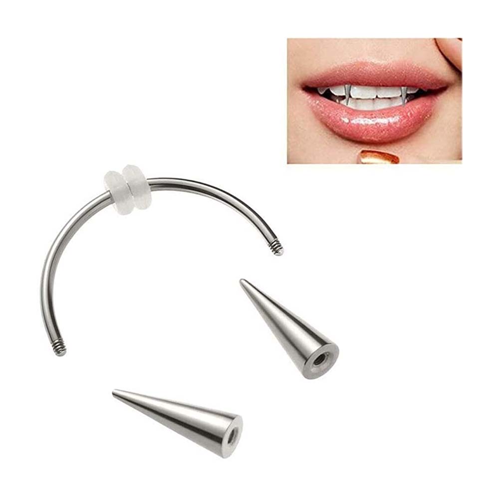 WKOUD 2 pezzi Piercing denti d - Nail Art Vampire recensione e prezzo
