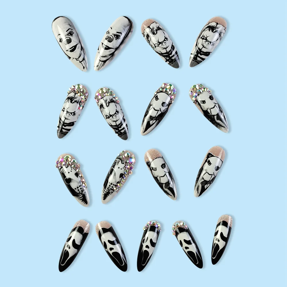 24 pezzi lucidi lunghi mandorl - Nail Art Vampire recensione e prezzo
