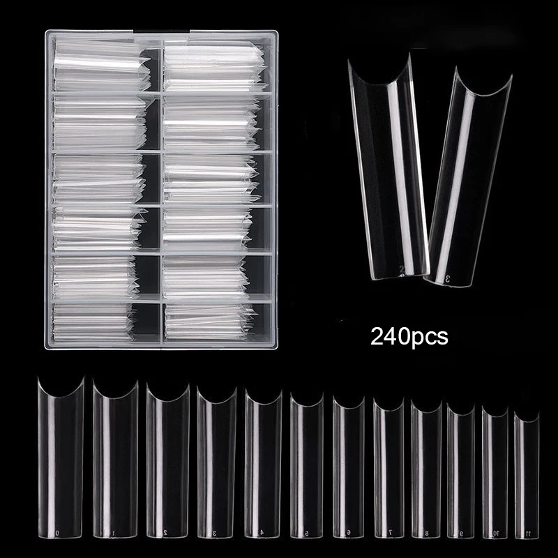 240 pz/scatola XXL Punte Per U - Nail Art Xxl recensione e prezzo
