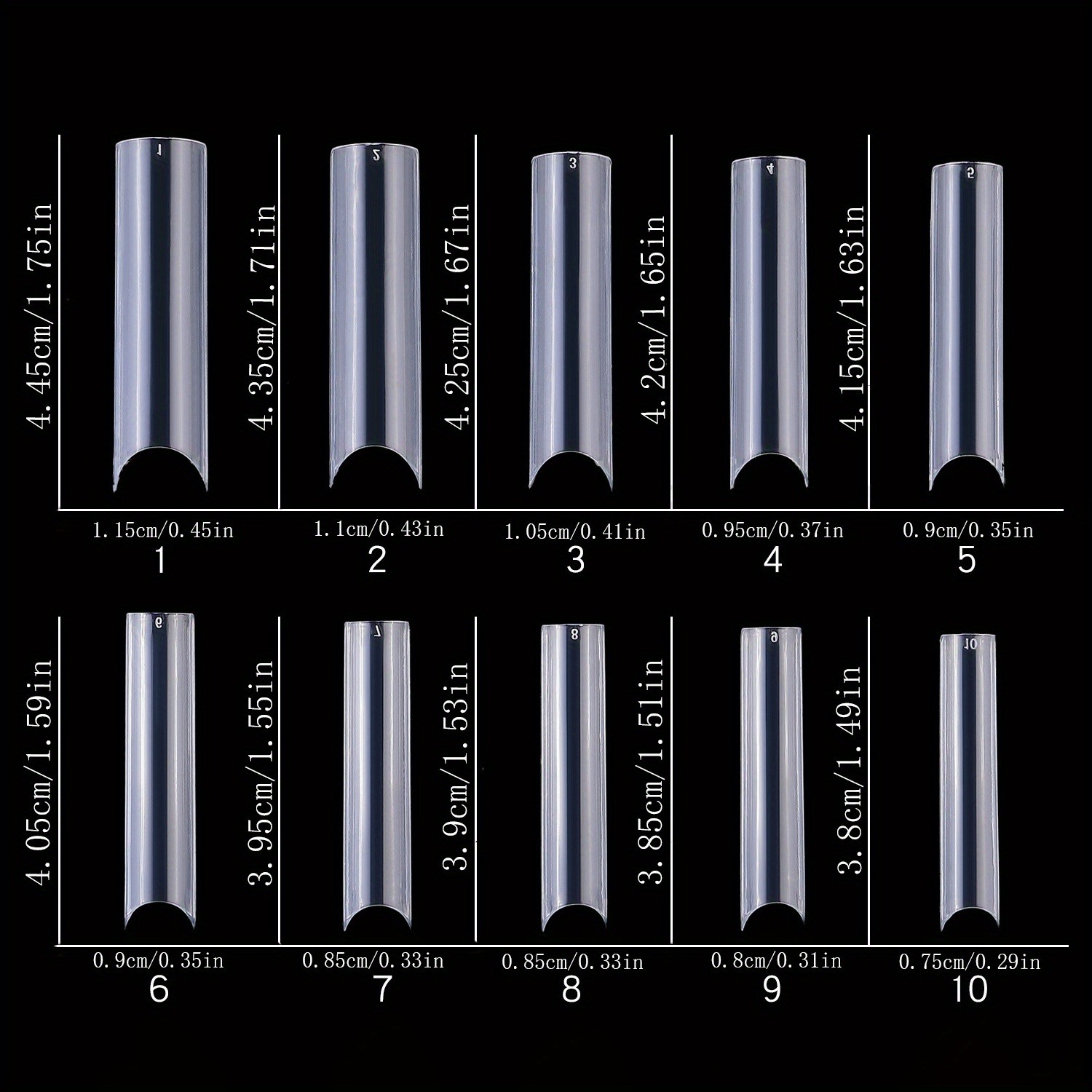 100,120,200,240 pezzi XXL punt - Nail Art Xxl recensione e prezzo