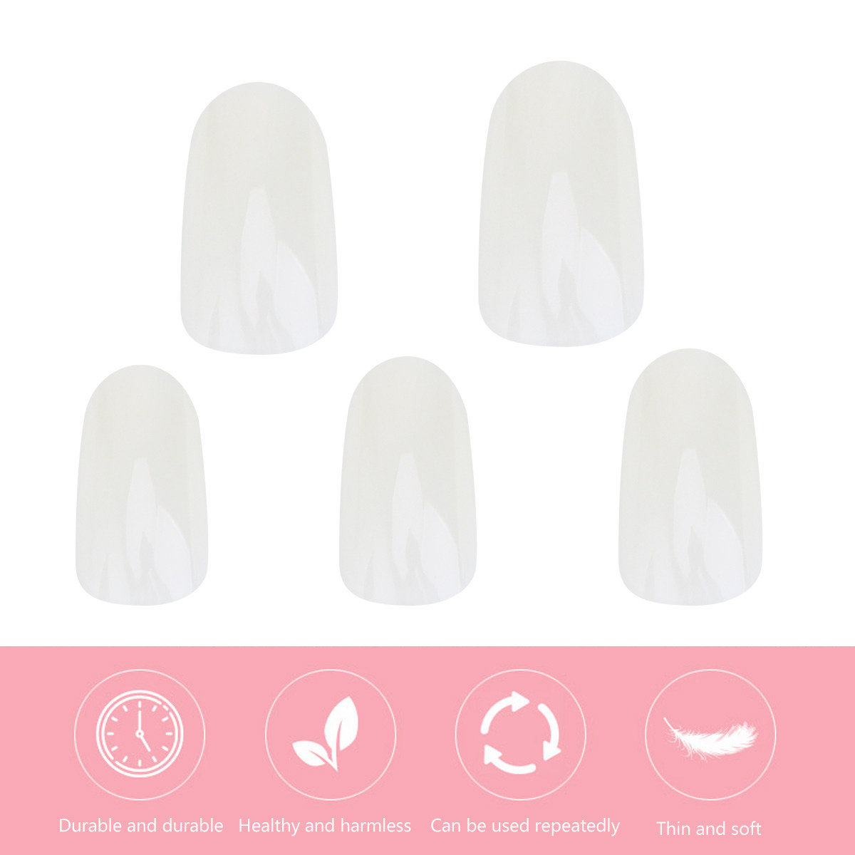 600 Pezzi Unghie Finte Colore  - Nail Art Natural Simple recensione e prezzo
