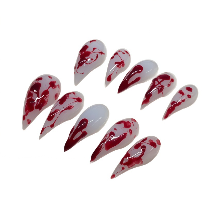 10 Pezzi Unghie Finte Stiletto - Nail Art Vampire recensione e prezzo